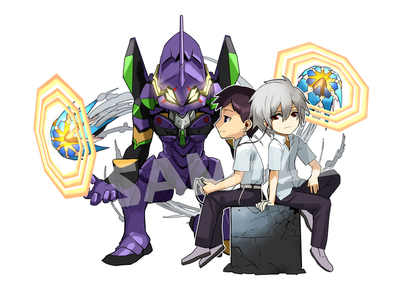 Illustration for article titled Hearts Melt When Evangelion Meets Puzzle & Dragons